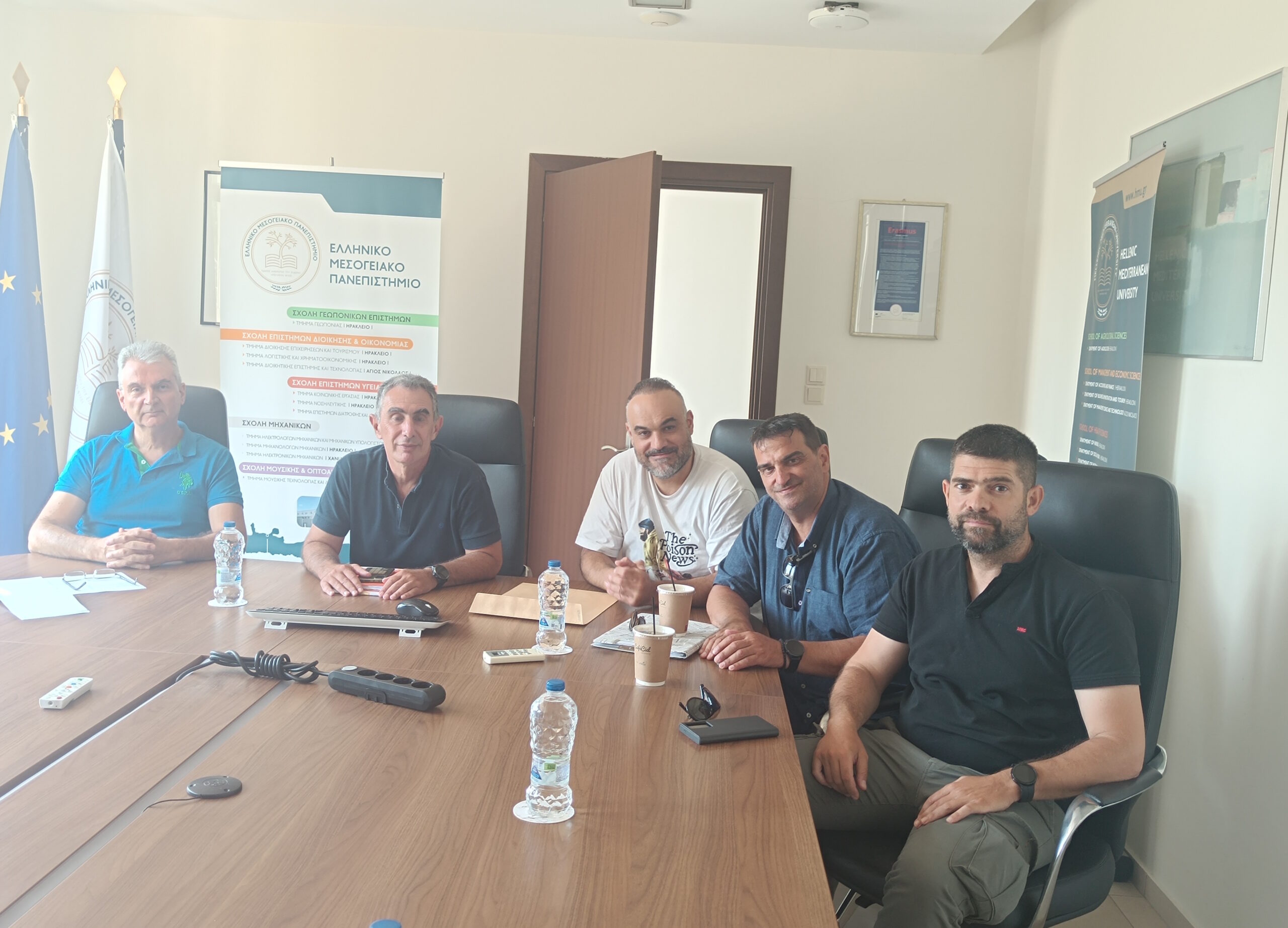 Συνάντηση του Δ.Σ. του  «Ανεξάρτητου Πανελλήνιου Συλλόγου Αποφοίτων ΤΕΙ» με τον Πρύτανη του ΕΛΜΕΠΑ (πρώην ΤΕΙ Κρήτης) κ. Νικόλαο Κατσαράκη την Πέμπτη 17 Ιουλίου.