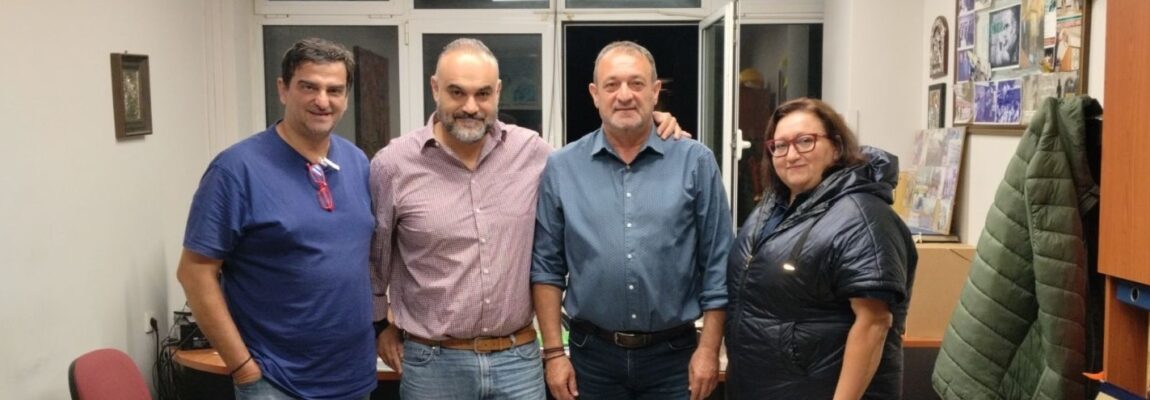 Συνάντηση εκπροσώπων του «Ανεξάρτητου Πανελλήνιου Συλλόγου Αποφοίτων ΤΕΙ» και του ΣΥΜΗΤΕΔΥ Ανατολικής Κρήτης με τον Πρόεδρο του Εργατοϋπαλληλικού Κέντρου Ηρακλείου και Αντιπεριφερειάρχη κ. Στέλιο Βοργιά και τον Γενικό Γραμματέα κ. Νεκτάριο Μωϋσάκη